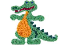 Hama Ironing Beads Pegboard-Crocodile