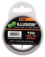 Fox Illusion Soft Hooklink - Trans Khaki - 16lb - 50m