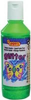 Jovi Plakkaatverf Glitter flacon van 250 ml, groen