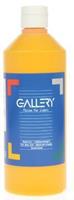 Gallery plakkaatverf, flacon van 500 ml, donkergeel