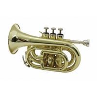 DIMAVERY TP-300 Bb Pocket Trumpet, gold