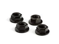 Serrated Wheel Nut M4 (Black) (AR708003)