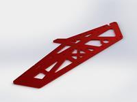 Arrma TVP Frame Aluminium (Red) (1PCS) (AR320260)