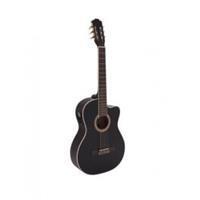 DIMAVERY CN-600E Classical guitar, schwarz