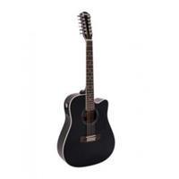 DIMAVERY DR-612 Western guitar 12-string, black