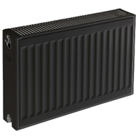 Plieger paneelradiator compact type 22 400x1000mm 1274W zwart grafiet (black graphite) 7340918