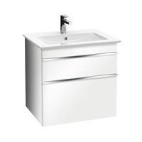 Villeroy & Boch Venticello wastafelonderkast 55.3x59 cm. 2x lade glossy wit