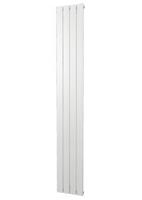 Plieger Cavallino Retto designradiator verticaal enkel middenaansluiting 1800x298mm 614W parelgrijs (pearl grey)