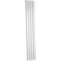 Douche Concurrent Wiesbaden Millennium dubbele radiator 200 x 30 cm wit