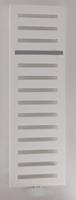 zehnder Metropolitan Bar radiator 600x1540 mm as=onderzijde 871 W, wit