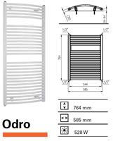 Boss&wessing Designradiator  Odro gebogen 764 x 585 mm (13 kleuren)