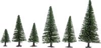 Set bomen Spar Hoogte (min.): 50 mm Hoogte (max.): 140 mm NOCH 26820 Donkergroen 25 stuks