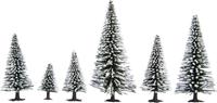 Set bomen Schneetanne Hoogte (min.): 50 mm Hoogte (max.): 140 mm NOCH 26828 Sneeuwwit 25 stuks