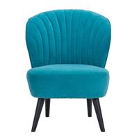 Leen Bakker Fauteuil Ventura - stof - turquoise