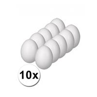 Rayher hobby materialen Piepschuim eieren pakket 10 cm 10 stuks