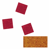 Rayher hobby materialen Acryl glitter mozaiek oranje 1 cm