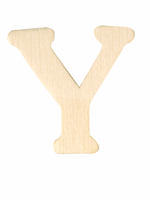 Rayher hobby materialen Houten letter Y 4 cm