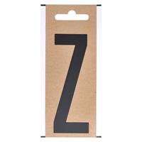 Bellatio Bootnaam sticker letter Z zwart 10 cm