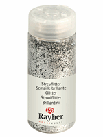 Rayher hobby materialen Strooi glitter zilver