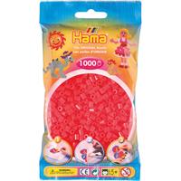 Hama midi strijkkralen 1000 stuks - neon rood 35