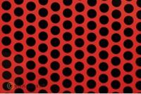 Strijkfolie Oracover 41-021-071-010 Fun 1 (l x b) 10 m x 60 cm Rood-zwart (fluorescerend)