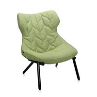 Kartell Foliage Fauteuil Trevira Groen / Zwart