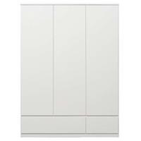 Leen Bakker Kledingkast Naia 3-deurs - hoogglans wit - 200,6x147,4x50 cm