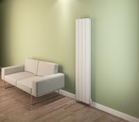 Eastbrook Guardia verticale aluminium radiator 180x37,5cm Mat wit 1824 watt