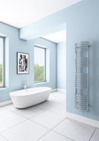 Eastbrook Mezzo Tondo design radiator 160x32cm Chroom 574 watt