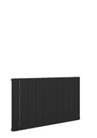 Eastbrook Peretti horizontale aluminium radiator 60x47cm Mat zwart 555 watt