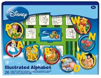 MULTIPRINT Disneys Alphabet Stempelset mit 7 Holzstempeln