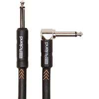 Roland RIC-B10A Black Series Mono Right-Angled Jack - Straight Jack Cable, 3m