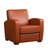 Gijs Meubels Leren fauteuil kindly, bruin leer, bruine stoel