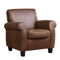 Gijs Meubels Leren fauteuil perfection, bruin leer, bruine stoel