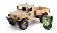 U.S. Military Truck 4WD 1/16 RTR sand + Horloge