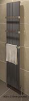 Eastbrook Rosano verticale aluminium radiator 37,5x180cm mat antraciet 1264Watt