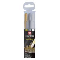 Sakura Gelly Roll Gelstifte Set gold-silber-weiß 3 Stück