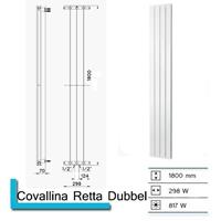 Boss&wessing Designradiator  Covallina Retta Dubbel 1800 x 298 mm (13 kleuren)