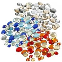 Plak diamantjes/steentjes mix set 1080 stuks