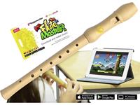 Voggenreiter Flute Master (App) mit Blockflöte aus Bergahorn (deutsche Griffweise)