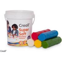 Creall Klei  supersoft rood/blauw/groen/geel/wit 450gr