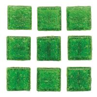 30 stuks vierkante mozaieksteentjes groen 2 cm Groen