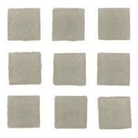 30 stuks vierkante mozaieksteentjes grijs 2 cm Grijs