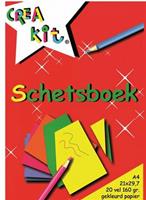 Verhaak Crea-Kit Schetsboek A4 160 Gram Gekleurd