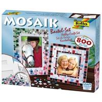 Folia Mosaik Bastel-Set XXL, über 800 Teile inkl. 2 Bilderrahmen, für zauberhafte Andenken