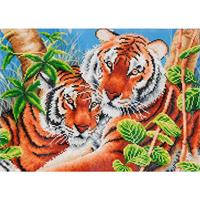 Diamond Dotz Tender Tigers : 52x37 cm