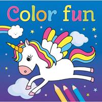 kleurboek Color Fun Unicorns 22 cm
