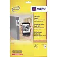 Avery L7121-25 Vierkant Permanent Wit 500stuk(s) etiket