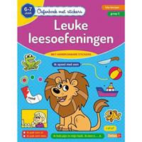 Deltas oefenboek met stickers leuke leesoefeningen 6 7 j.