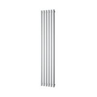 Plieger Trento designradiator verticaal met middenaansluiting 1800x350mm 814W wit structuur 7250020